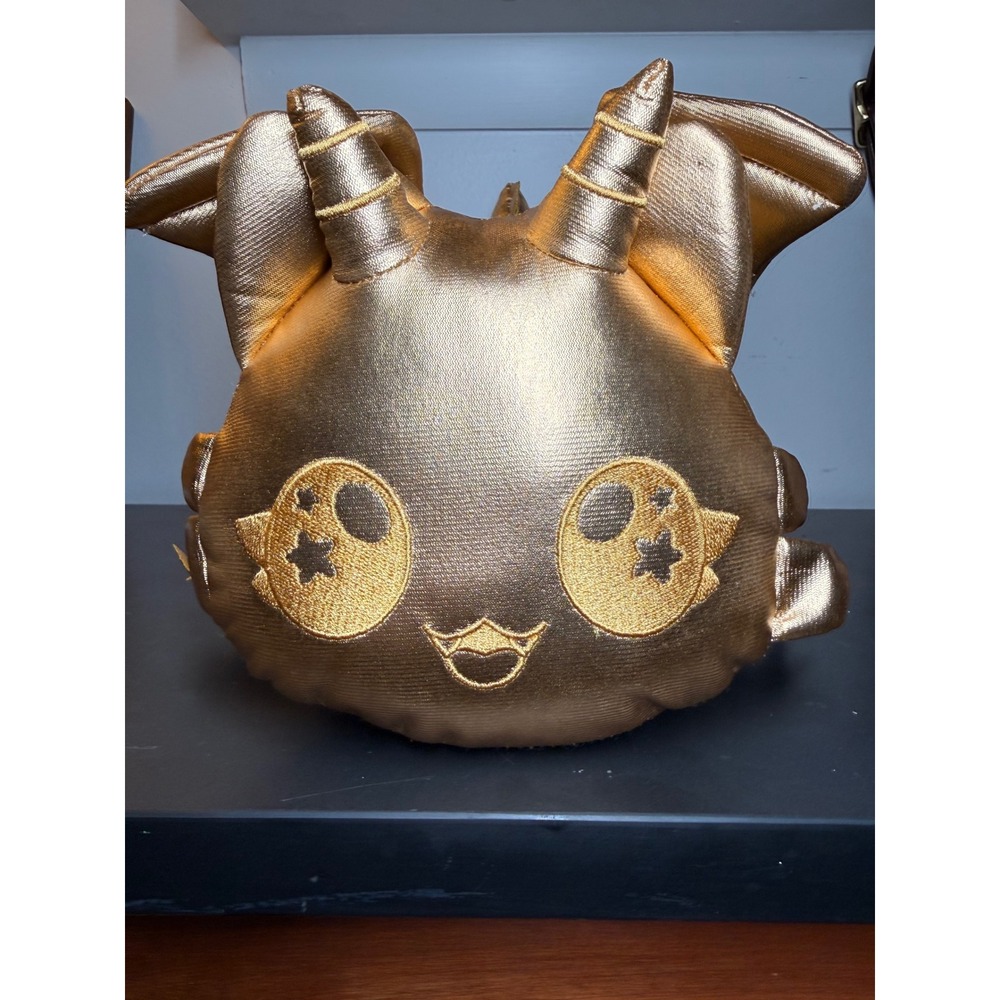 Aphmau MeeMeows Dragon Plush Metallic Gold Limited Edition Jumbo 11 Inch Cat